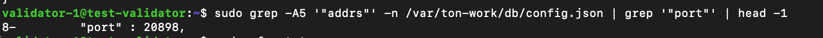 Print validator port