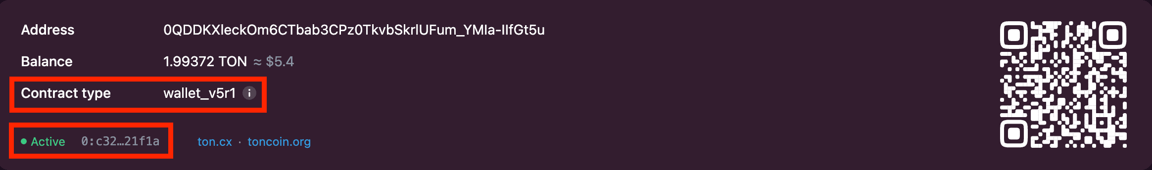 Account status: active
