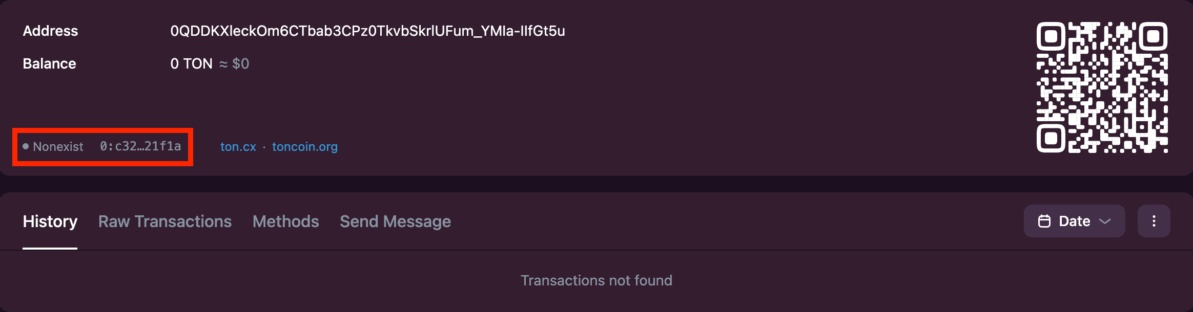 Account status: nonexist
