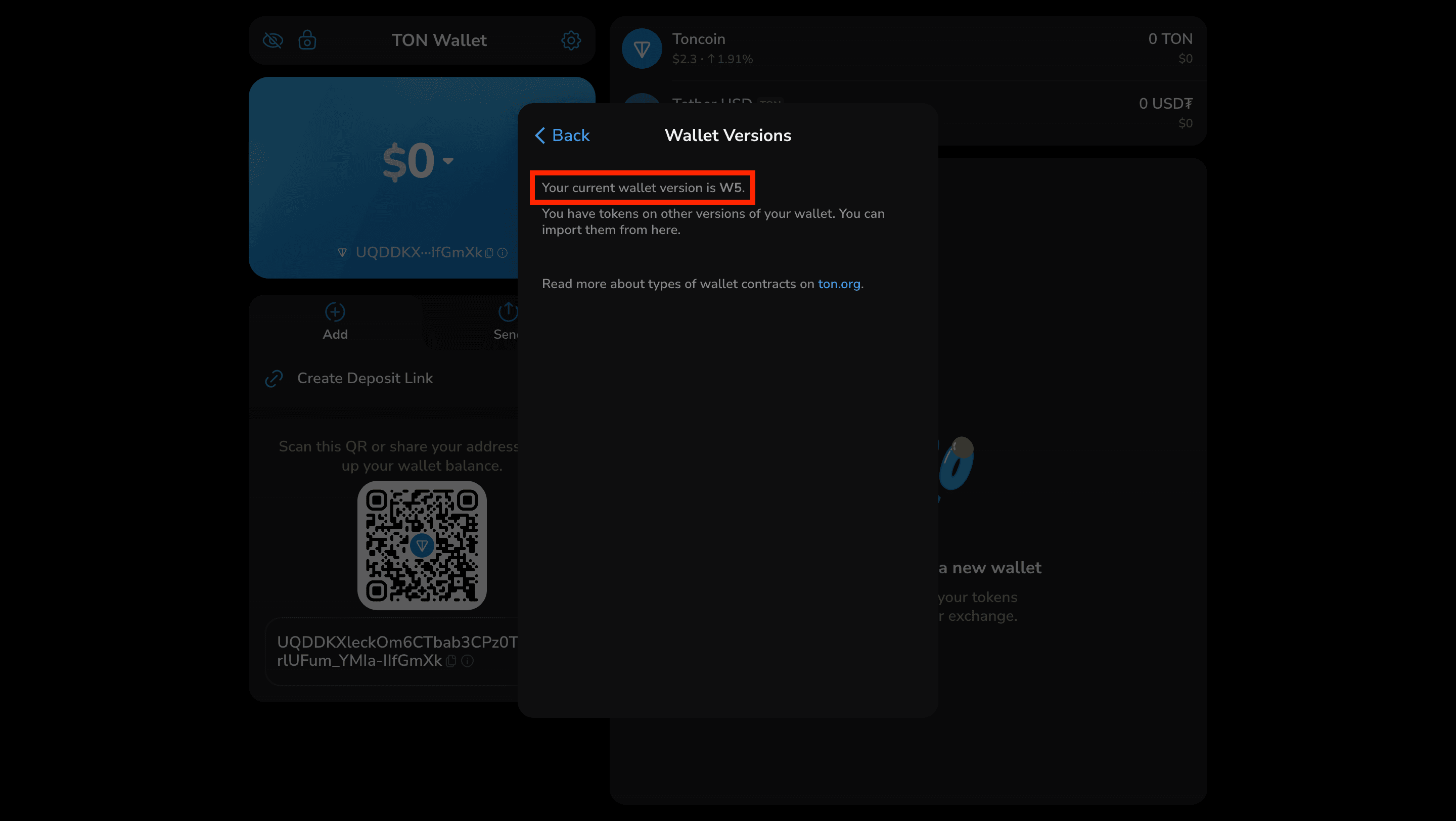 Settings button